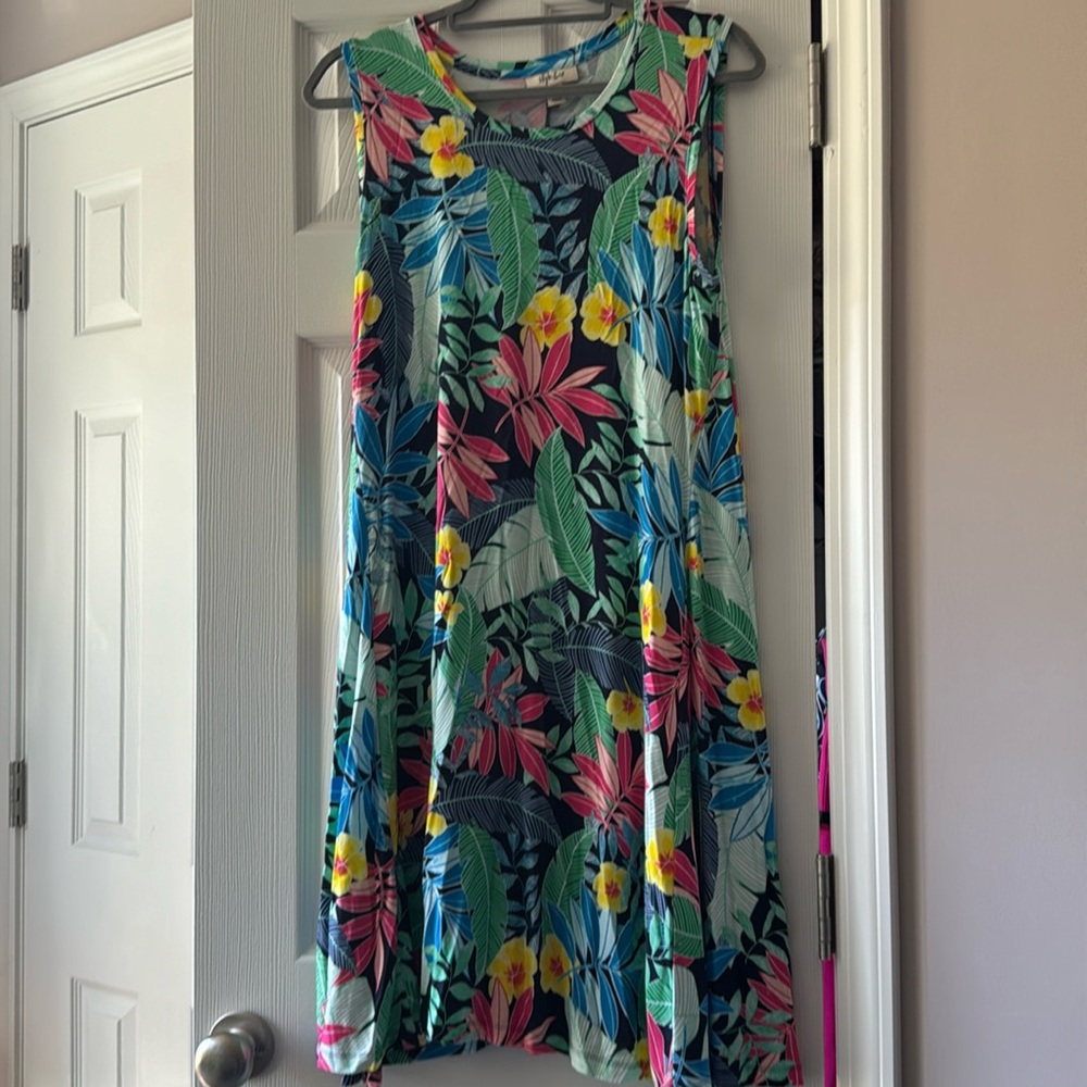 Style & Co swing dress. Floral. Size L
